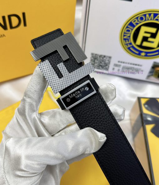Belt FENDI Fendi ReproductionThe waistband is made of 100% top layer cowhide, ensuring a dou a4k0me1u - Image 9