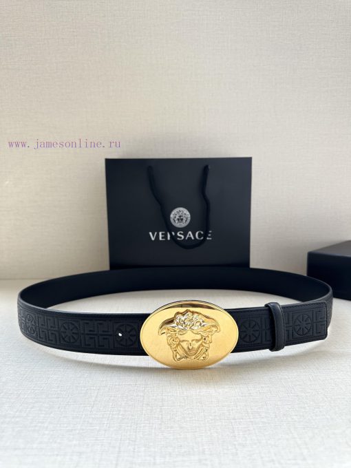 P Width 4.0cm Versace This oval accessory belt from Versace is adorned with the iconic Versa 4owc8vwo