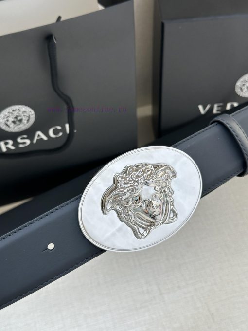 P Width 4.0cm Versace This oval accessory belt from Versace is adorned with the iconic Versa r9wg7qvp - Image 3