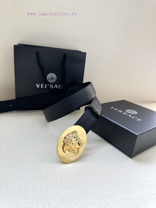 P Width 4.0cm Versace This oval accessory belt from Versace is adorned with the iconic Versa 4owc8vwo - Image 3