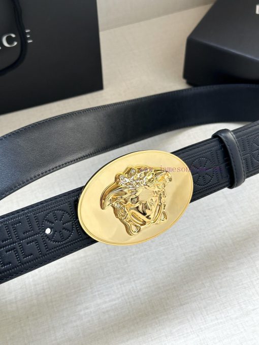 P Width 4.0cm Versace This oval accessory belt from Versace is adorned with the iconic Versa 4owc8vwo - Image 4