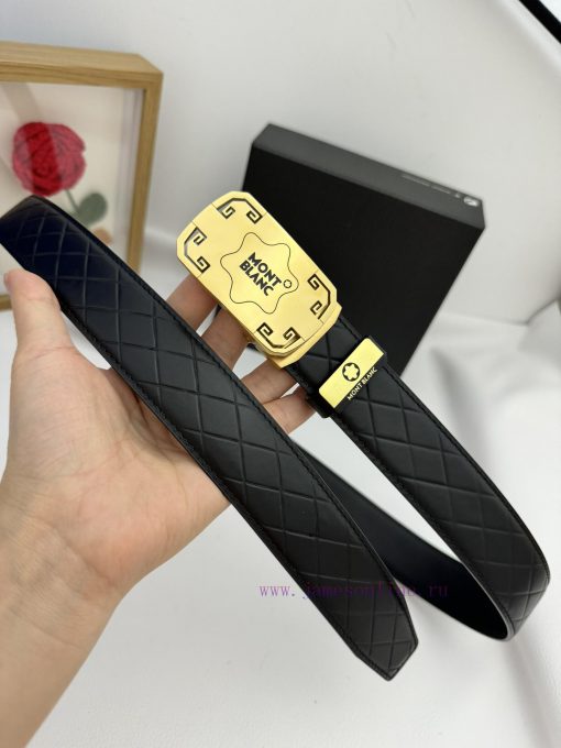 Montblanc Automatic BeltMaterial: Leather Belt with 100% Head Layer. The leather belt is gua lqvdreg9 - Image 3