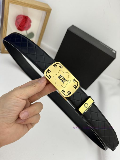 Montblanc Automatic BeltMaterial: Leather Belt with 100% Head Layer. The leather belt is gua lqvdreg9 - Image 6