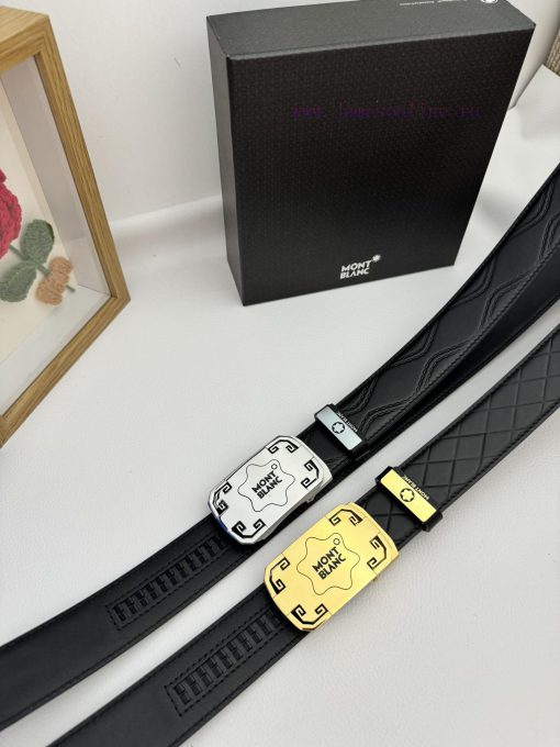 Montblanc Automatic BeltMaterial: Leather Belt with 100% Head Layer. The leather belt is gua n6jz333e - Image 9