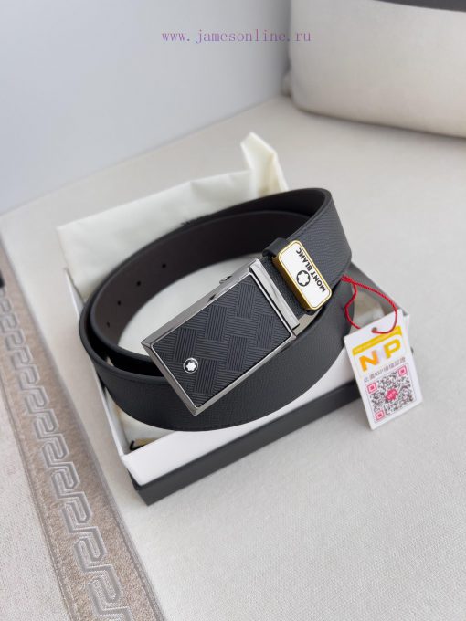 Montblanc Montblanc ️ Belt and beltBuckle, new original classic boutique buckle, photographe h6q9w87z