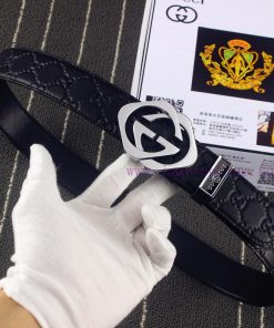 GUCCI. GucciIdentify and receive a punch as a giftMaterial: 100% head layer cowhide belt, 24 rm2wgq0o