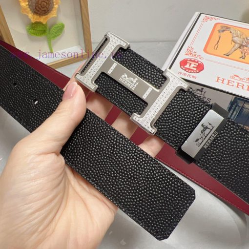 Hermes Hermès  Material: Leather Belt with 100% Head Layer. The leather belt is guaranteed t t845wh6p - Image 4