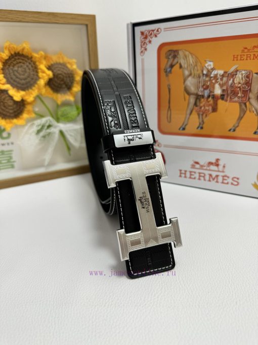 Hermes Hermès  Material: Leather Belt with 100% Head Layer. The leather belt is guaranteed t z4n192w6 - Image 2