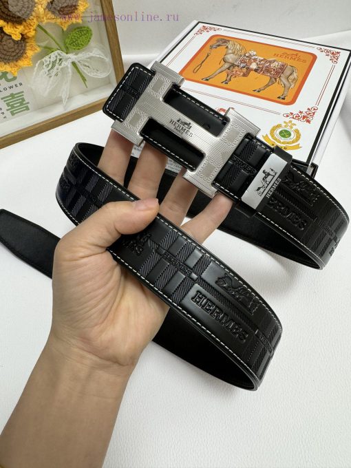 Hermes Hermès  Material: Leather Belt with 100% Head Layer. The leather belt is guaranteed t z4n192w6 - Image 5