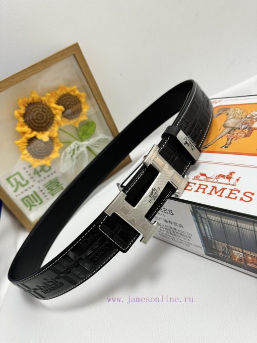 Hermes Hermès  Material: Leather Belt with 100% Head Layer. The leather belt is guaranteed t z4n192w6 - Image 8