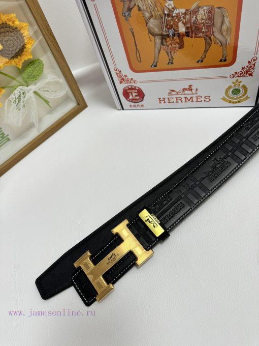 Hermes Hermès  Material: Leather Belt with 100% Head Layer. The leather belt is guaranteed t 32w5ofqh - Image 9