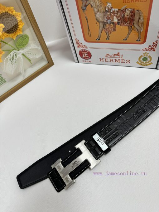 Hermes Hermès  Material: Leather Belt with 100% Head Layer. The leather belt is guaranteed t z4n192w6 - Image 9