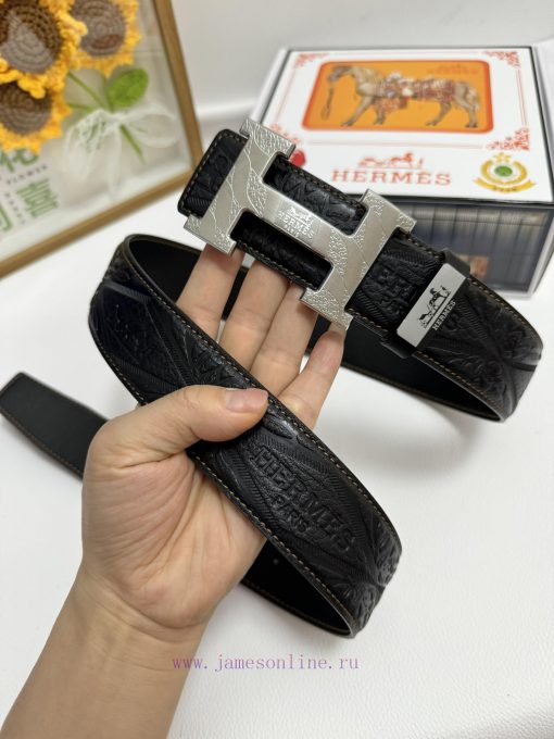 Hermes Hermès  Material: Leather Belt with 100% Head Layer. The leather belt is guaranteed t wwkglns5 - Image 5