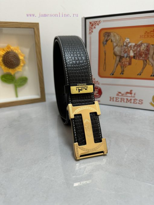 Hermes Hermès  Material: Leather Belt with 100% Head Layer. The leather belt is guaranteed t y6zia475