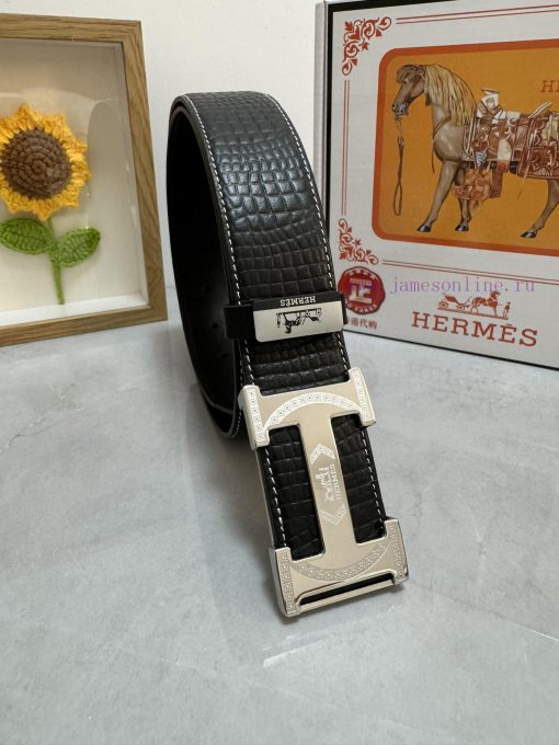 Hermes Hermès  Material: Leather Belt with 100% Head Layer. The leather belt is guaranteed t 7l3ggt5a - Image 2