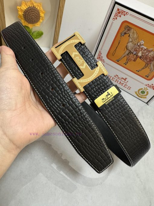 Hermes Hermès  Material: Leather Belt with 100% Head Layer. The leather belt is guaranteed t y6zia475 - Image 3