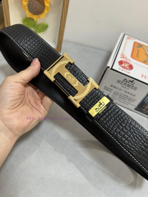 Hermes Hermès  Material: Leather Belt with 100% Head Layer. The leather belt is guaranteed t y6zia475 - Image 8