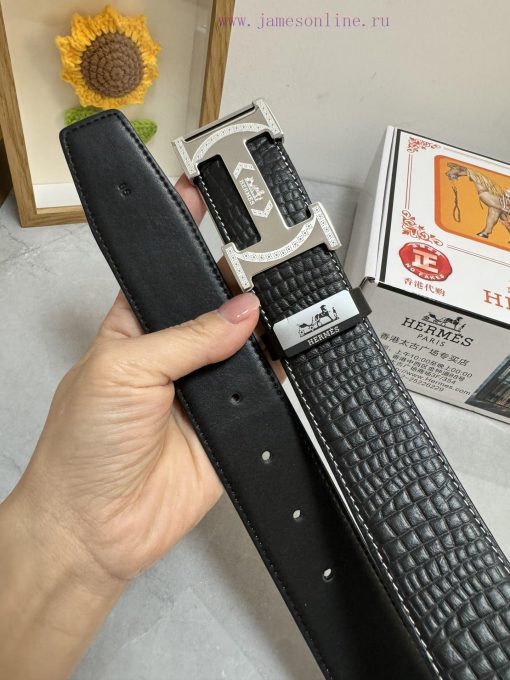 Hermes Hermès  Material: Leather Belt with 100% Head Layer. The leather belt is guaranteed t 7l3ggt5a - Image 9