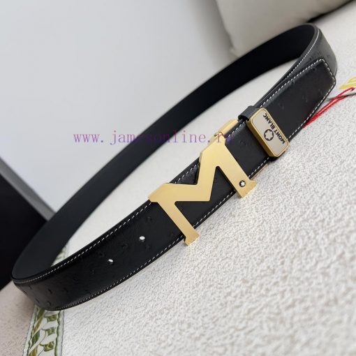 Montblanc Montblanc ️ Belt and beltBuckle, new original classic boutique two-color buckle, p lfy1a71l - Image 4
