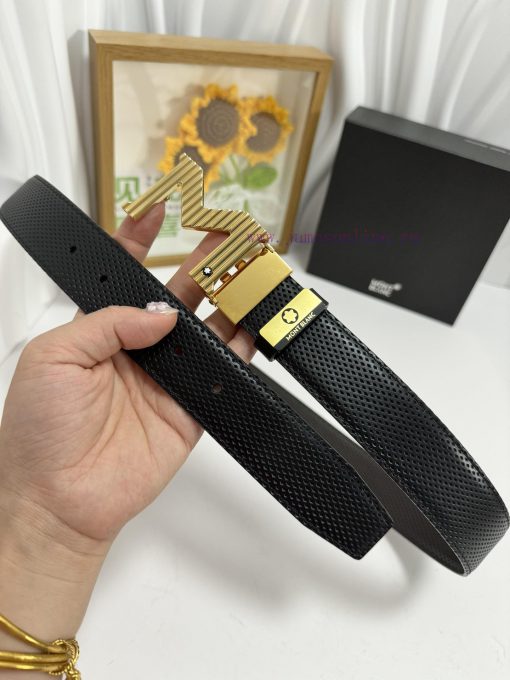 MontblancMaterial: Leather Belt with 100% Head Layer. The leather belt is guaranteed to be g rij63nih - Image 6