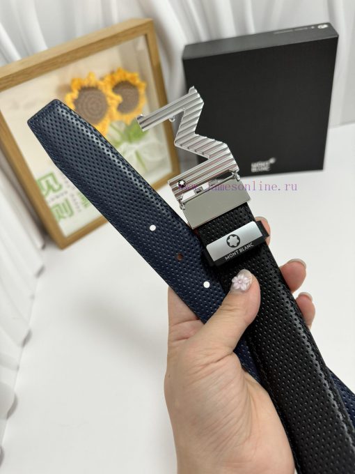 MontblancMaterial: Leather Belt with 100% Head Layer. The leather belt is guaranteed to be g rij63nih - Image 9