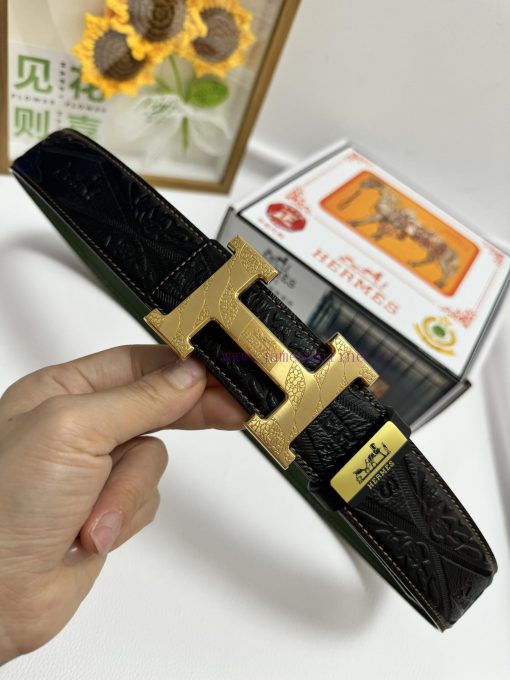 Hermes Hermès  Material: Leather Belt with 100% Head Layer. The leather belt is guaranteed t 23pj5qgw - Image 5