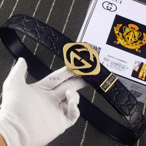 GucciIdentify and receive a punch as a giftMaterial: 100% head layer cowhide belt, 24k pure 4ekuc9hh