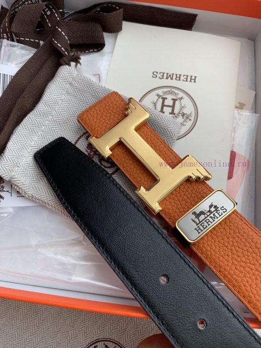 Hermes Hermes️Double sided use of rotating needle buckle, photographed in real lifeMaterial: 7xq60yds - Image 8