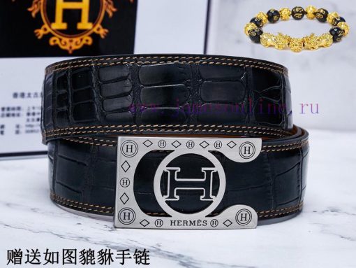 Belts from Herm è s Her...️The waist belt is made of 100% cowhide, ensuring that the genuine m55oetwb - Image 2