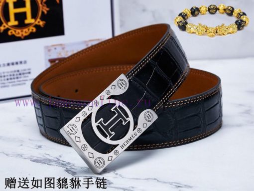 Belts from Herm è s Her...️The waist belt is made of 100% cowhide, ensuring that the genuine m55oetwb - Image 3