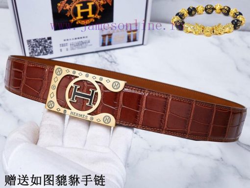 Belts from Herm è s Her...️The waist belt is made of 100% cowhide, ensuring that the genuine j2arkqx4 - Image 6