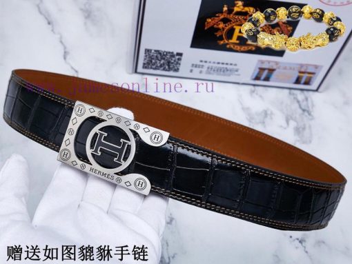 Belts from Herm è s Her...️The waist belt is made of 100% cowhide, ensuring that the genuine m55oetwb - Image 7