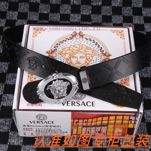 Men's belt VersaceMen's leather belt is made of 100% head layer cowhide, ensuring that the 2 eo0zzkwy - Image 6