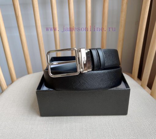 PRADA's reversible waist belt features the iconic Saffiano leather belt on one side, paired 0ovmncfh - Image 6