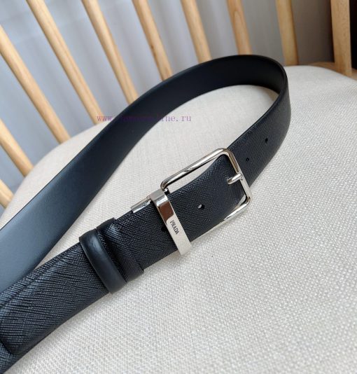 PRADA's reversible waist belt features the iconic Saffiano leather belt on one side, paired 0ovmncfh - Image 9