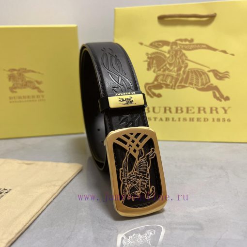 BurberryMaterial: Leather Belt with 100% Head Layer. The leather belt is guaranteed to be ge v6qnr9gb - Image 2