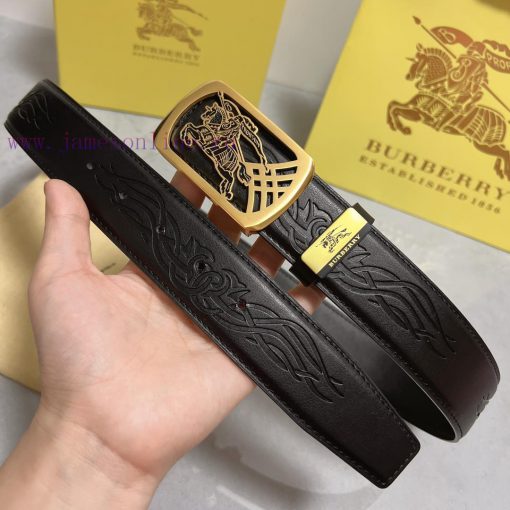 BurberryMaterial: Leather Belt with 100% Head Layer. The leather belt is guaranteed to be ge v6qnr9gb - Image 3