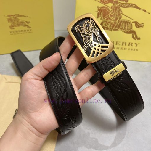 BurberryMaterial: Leather Belt with 100% Head Layer. The leather belt is guaranteed to be ge v6qnr9gb - Image 5