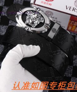 Men's belt VersaceMen's leather belt is made of 100% head layer cowhide, ensuring that the 2 4a81b03r