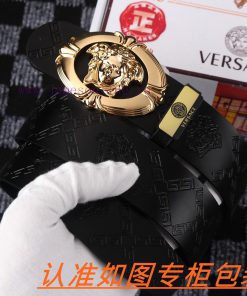 Men's belt VersaceMen's leather belt is made of 100% head layer cowhide, ensuring that the 2 h58kpej6