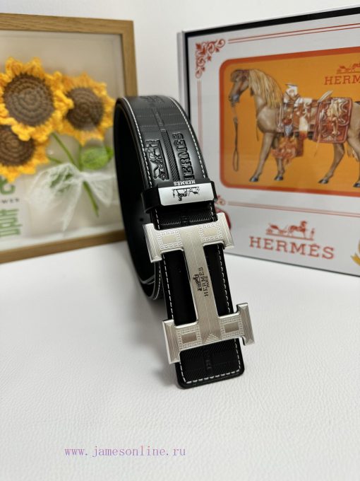 Hermes Hermès  Material: Leather Belt with 100% Head Layer. The leather belt is guaranteed t mfnylelo