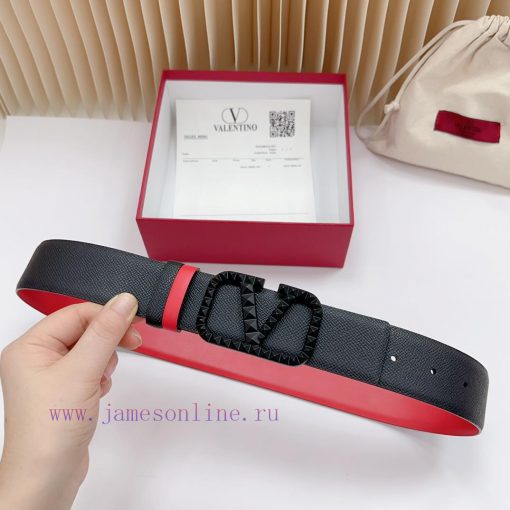 4.0cm Valentino new belt, double-sided top layer cowhide material, length. 758.80.85.90.95.1 yl8cg0gr - Image 2