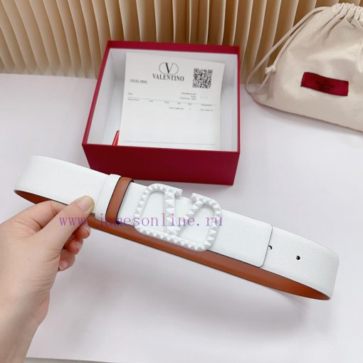 4.0cm Valentino new belt, double-sided top layer cowhide material, length. 758.80.85.90.95.1 taggyj8y - Image 2