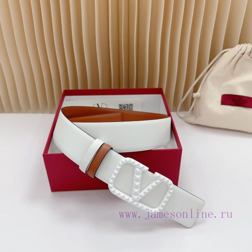 4.0cm Valentino new belt, double-sided top layer cowhide material, length. 758.80.85.90.95.1 taggyj8y - Image 7