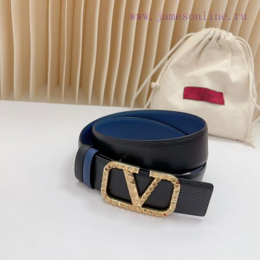 4.0cm Valentino new belt, double-sided top layer cowhide material, length. 758.80.85.90.95.1 9aifbdkk - Image 7
