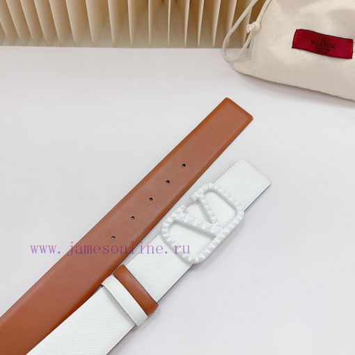 4.0cm Valentino new belt, double-sided top layer cowhide material, length. 758.80.85.90.95.1 taggyj8y - Image 9