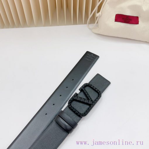 4.0cm Valentino new belt, double-sided top layer cowhide material, length. 758.80.85.90.95.1 ofkj6ob7 - Image 9