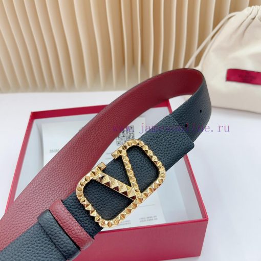 4.0cm Valentino new belt, double-sided top layer cowhide material, length. 758.80.85.90.95.1 fepma60x - Image 8