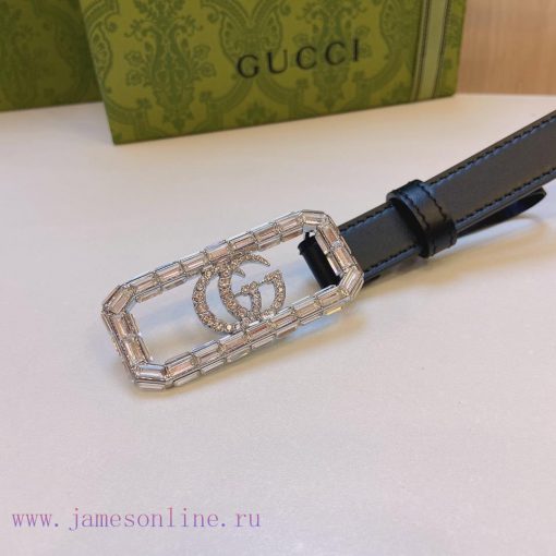 Gucci official website new item, genuine specification 2.0cm, paired with a top layer calf l wlrmxq2g - Image 5