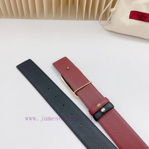 4.0cm Valentino new belt, double-sided top layer cowhide material, length. 758.80.85.90.95.1 fepma60x - Image 10